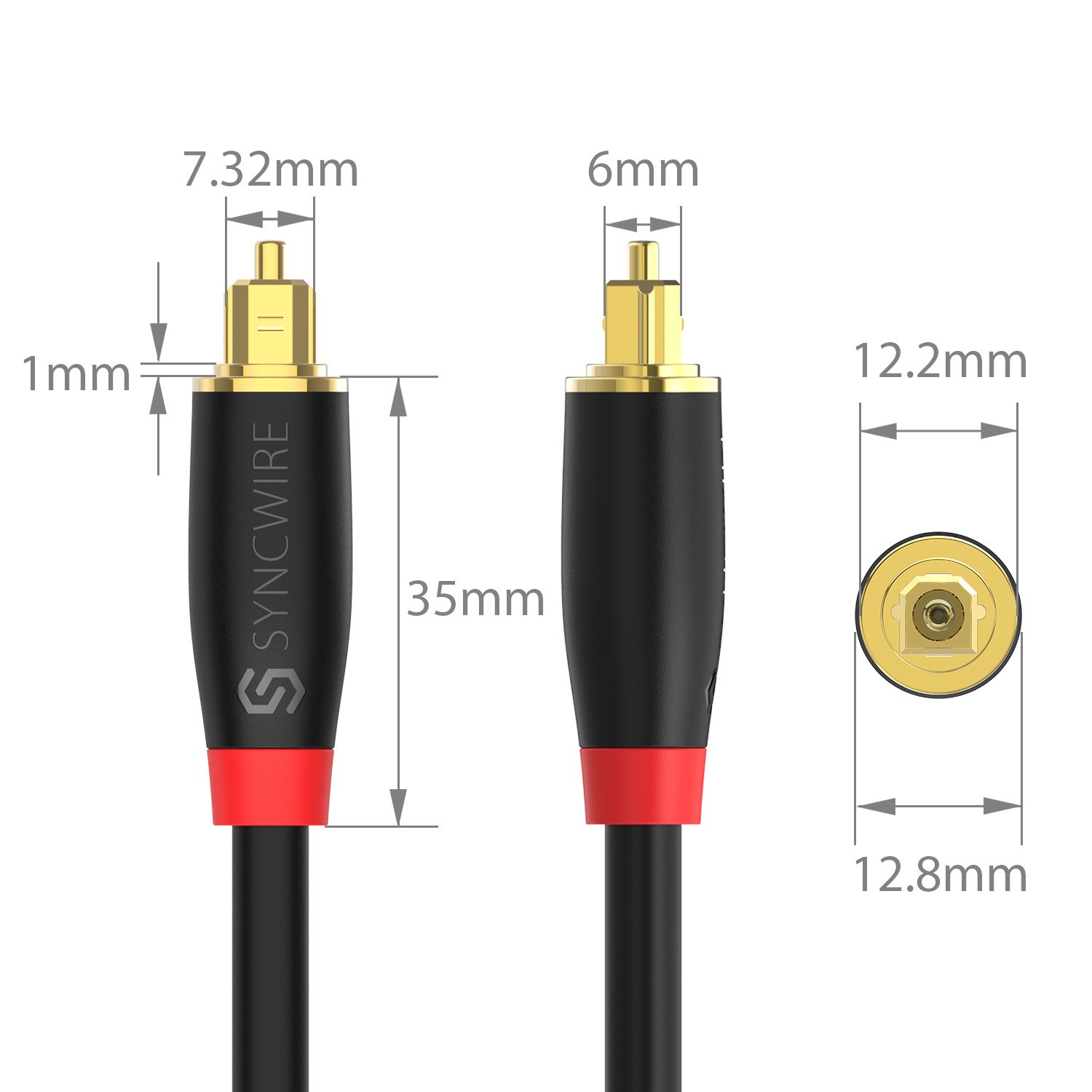 Mua Digital Optical Audio Cable Toslink Cable [24K GoldPlated, Ultra