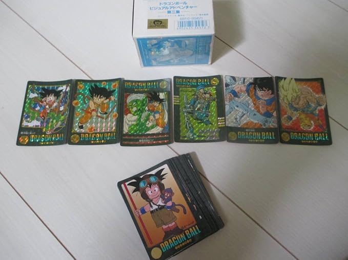 Amazon Co Jp カードダス ドラゴンボール ビジュアルアドベンチャー 第３集 42種類 フルコンプ 本物 当時物 レトロ 箱出し レア ホビー 通販