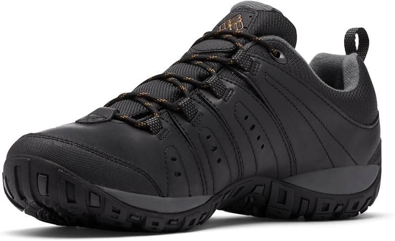 Woodburn 2 WP, Scarpe da trekking ed escursionismo impermeabili a vita bassa Uomo, Black/Caramel 2024 , 42 EU