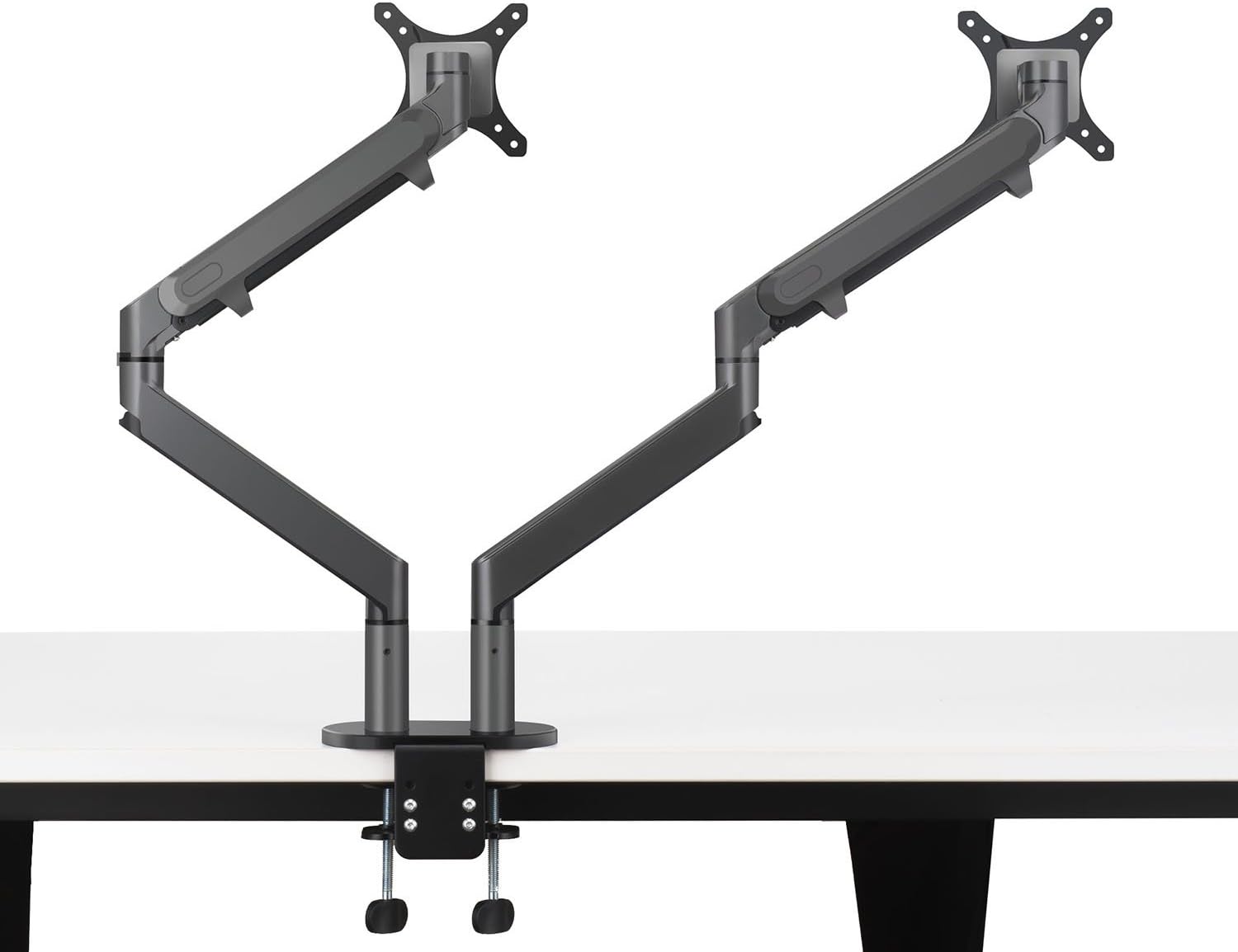 ThingyClub® Dual Gas Spring LCD Arm Desk VESA Bracket & Monitor Arm Stand for 10"-30" Screens: Tilt up 90° /down 85° - Image 3