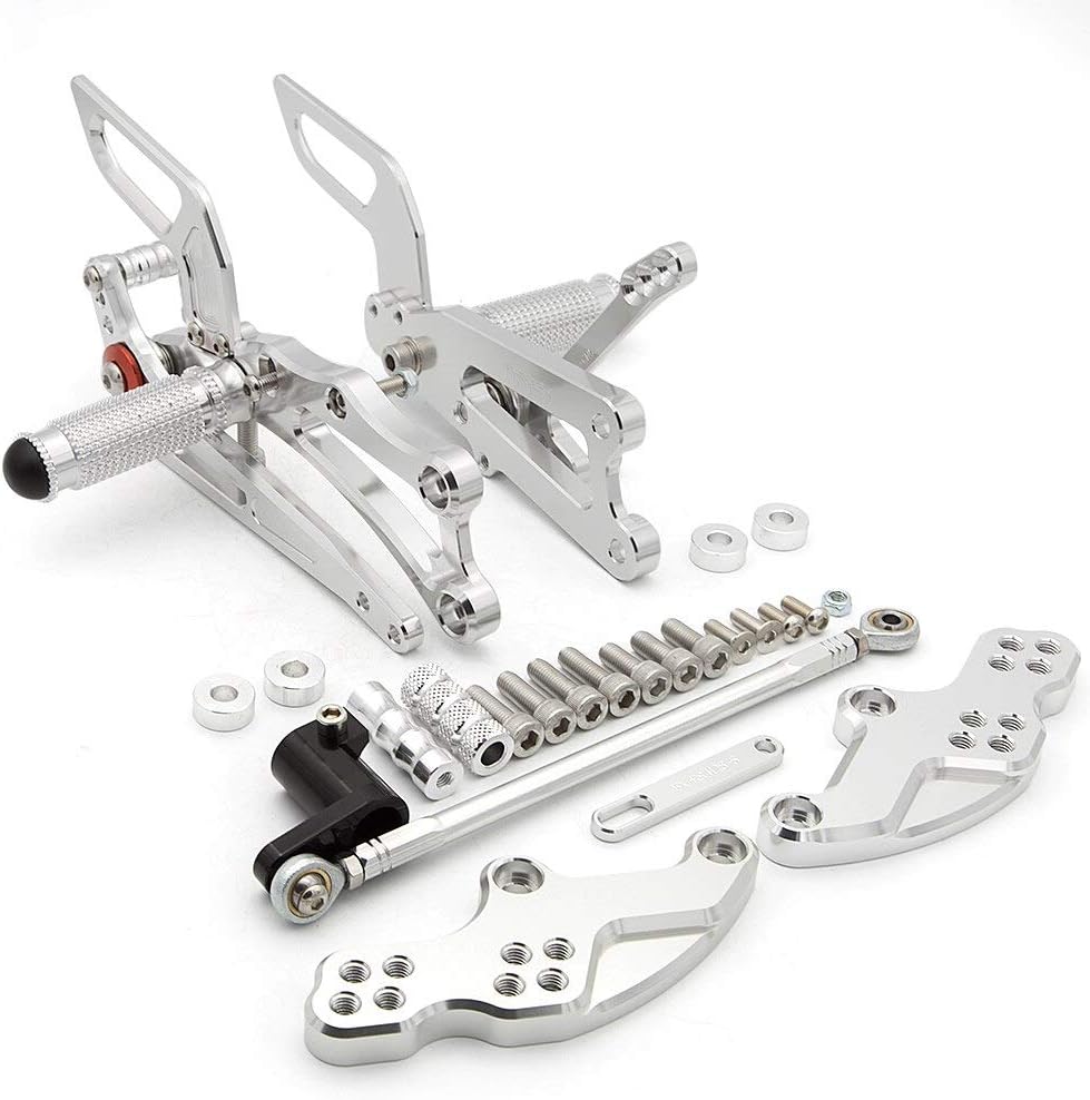 TRACK< Fußrastenanlage Schwarz Yamaha YZF-R6 RJ11, RJ15, RJ27 2006- ABE | 4671-Y101-001