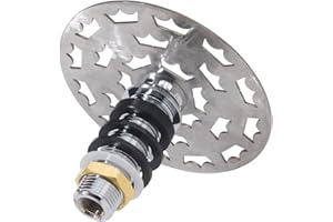 Krowne 16-144 Royal Series Glass Rinser with Perforated Grid | Commercial Kitchen Underbar Sink Equipment Accessory for Restaurant Cafeteria Catering Service | 4-1/2"D x 4-1/4"H, Stainless Steel, NSF