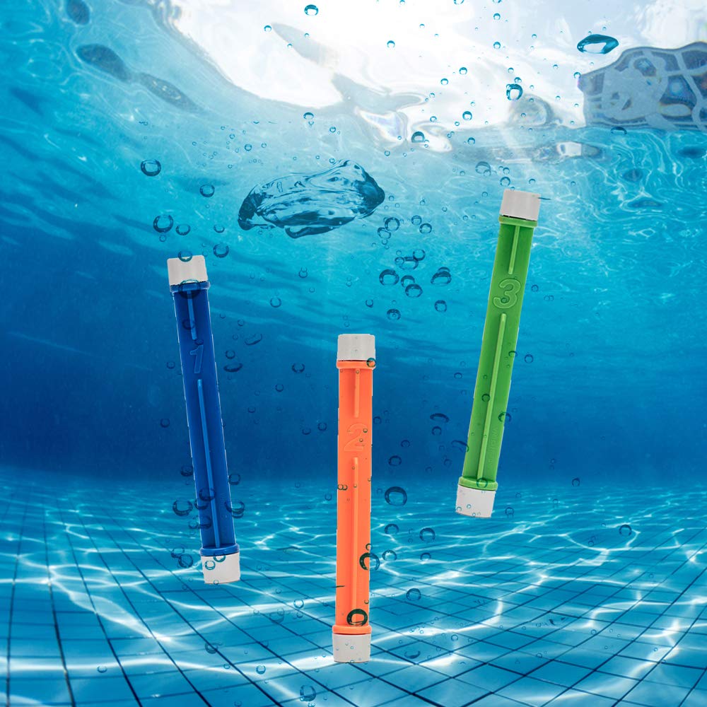 Diving and Swimming Pool Toys 10 Pack for Kids with Underwater Sinking