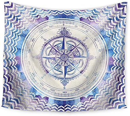 Ecomic Indian Bohemian Compass Blue Old-Fashioned Tapestry Throw, Wall Hanging Tapestries, Hanging wall decor, Beach Throw, Table Runner/Cloth (11)