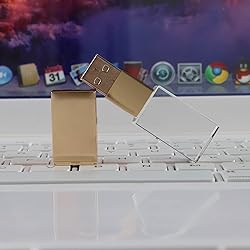 Flash Drive 128GB Crystal Transparent Rectangle