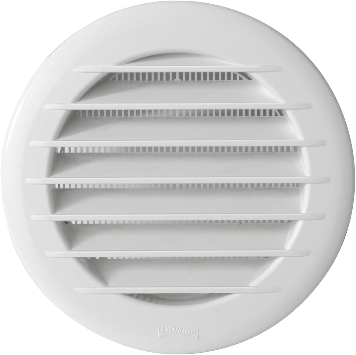 La Ventilazione TET12RB Ventilation Grille Plastic Aesthetic Round Recessed Diameter 155 mm, White, Per fori ø 125 mm - Image 3