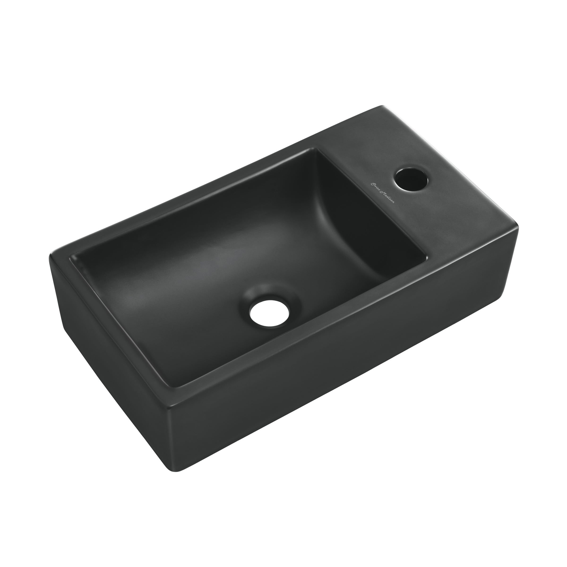 Photo 1 of 18" Ceramic Vanity Sink Top in Matte Black