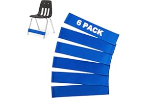 WAHXIAOSW Chair Bands for Kids with Fidgety Feet,Fidget Chair Bands for Kids,Flexible Seating for Kids with ADHD and Sensory Needs,ADHD Bouncy Foot Fidget- Eco-Friendly & Durable Latex Bands(6-Pack)