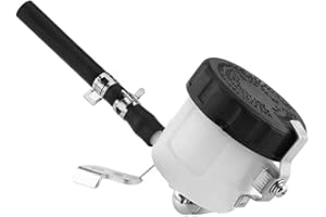 2009 SV650 Front Brake Reservoir, 03 SV1000S Clutch Reservoir, Brake Master Cylinder Oil Reservoir Fluid Bottle with Bracket 