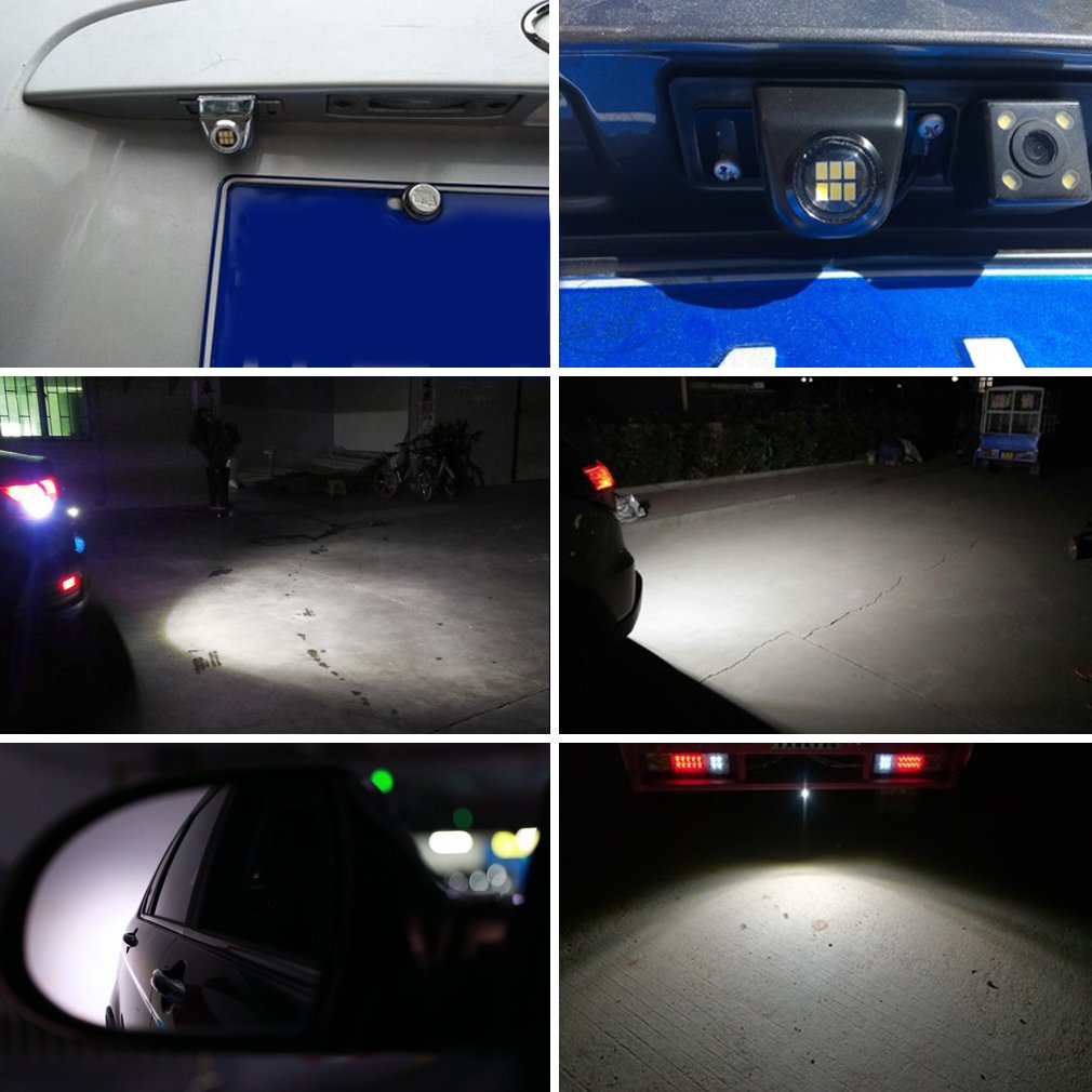 Amazon.com: Auxiliary LED Backup Light, Extremely Bright Backup Lamp Cool  White 6000K Reverse Light, Auto Car Backup Camera illumination Led Light  System ...