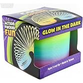 Rhode Island Novelty 3 Inch Glow-in-The-Dark Coil Spring, One per Order