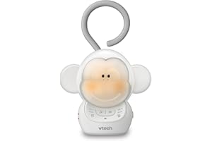 VTech BC8211 - Myla The Monkey - Baby Sleep Soother With White Noise Sound Machine, Soft Ambient Sounds And Melodies, Soft-Gl