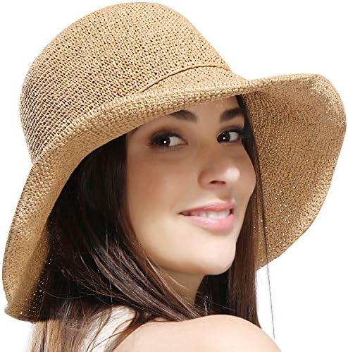 Handmade Crocheted Straw Summer Sun Hat