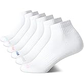 Reebok Womens Comfort Cushioned Athletic Quarter Cut Socks (6 Pack)