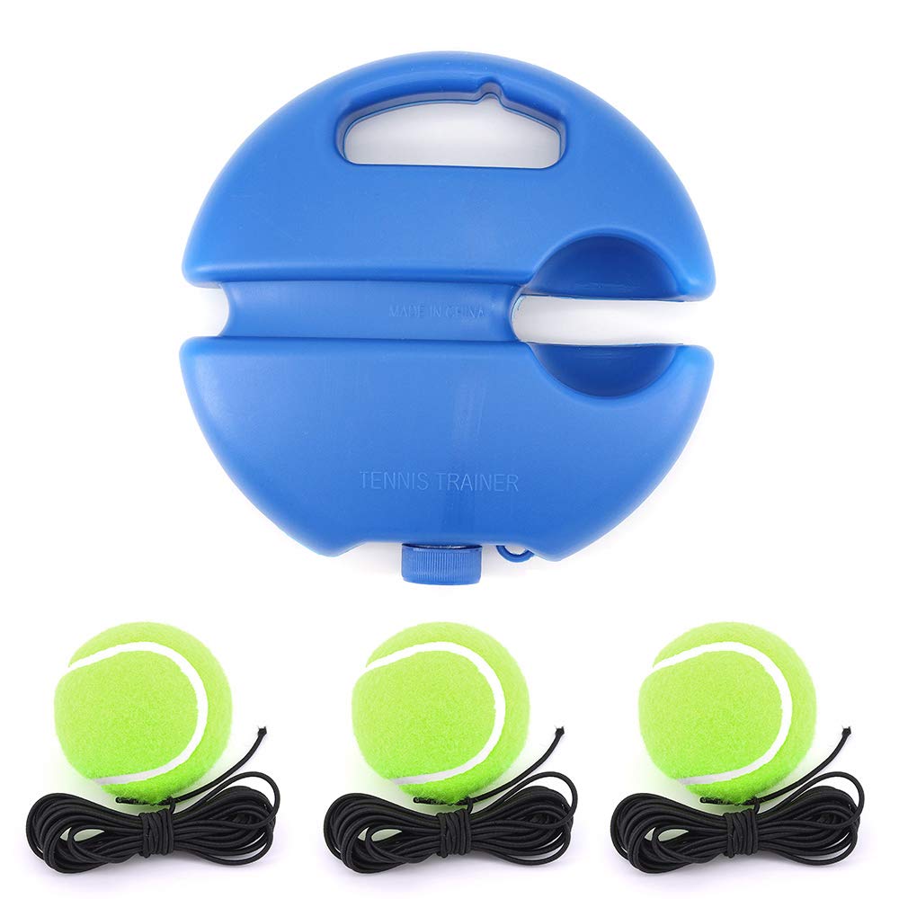 ShawFly Tennis Trainer Rebound Ball Set with 3 Balls, Blue, 21*21*5cm, 3 Packs of 3 Pieces Each