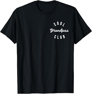Mens Cool Grandpas Club, Father's Day Best Cool Grandpa T-Shirt