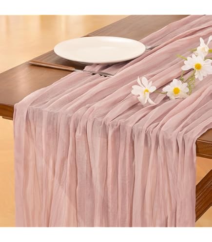 Socomi Set Of 8 Linen Napkins Dusty Rose Easter Spring Cloth Washable Cotton Dinner Fringe 17 X17 Wedding Party Bridal Baby Shower Birthday Table Decora - View #2