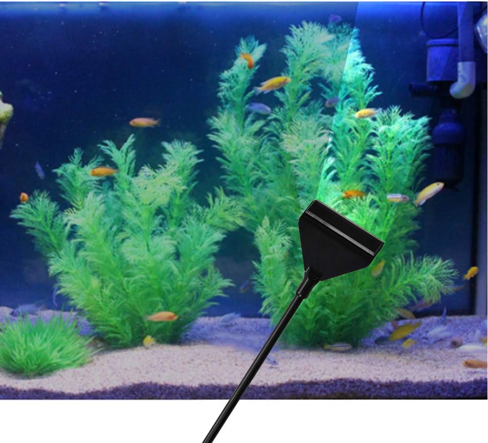 ATPWONZ Aquarium Algae Scraper, Aluminum Magnesium Alloy Aquarium Glass Scraper Cleaner Tool with Stainless Steel Blade for Aquarium Fish Reef Plant Glass Tank : Pet Supplies