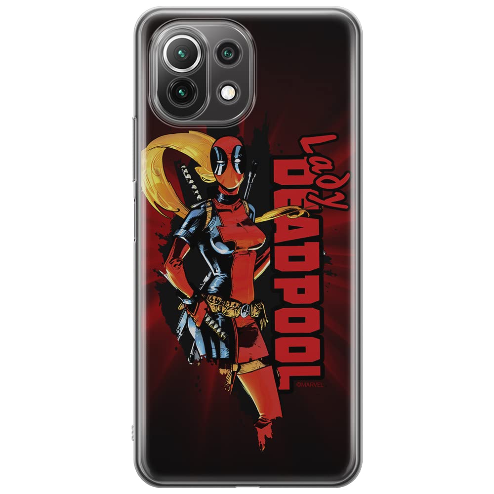 ERT GROUP mobile phone case for Xiaomi 11 Lite 4G/5G original and officially Licensed Marvel pattern Deadpool 009, case made of TPU
