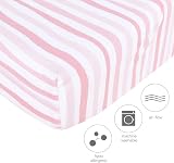 SPRINGSPIRIT Travel Cot Fitted Sheet 2 Pack 95x65cm Jersey Cotton view 2