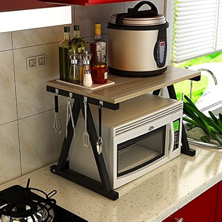 KSKSSIA Rack de almacenamiento multifuncional cocina horno ...