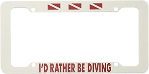 Innovative Scuba Concepts Car License Plate Frame Scuba Diver Plastic, AU15