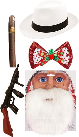 gangster santa hat