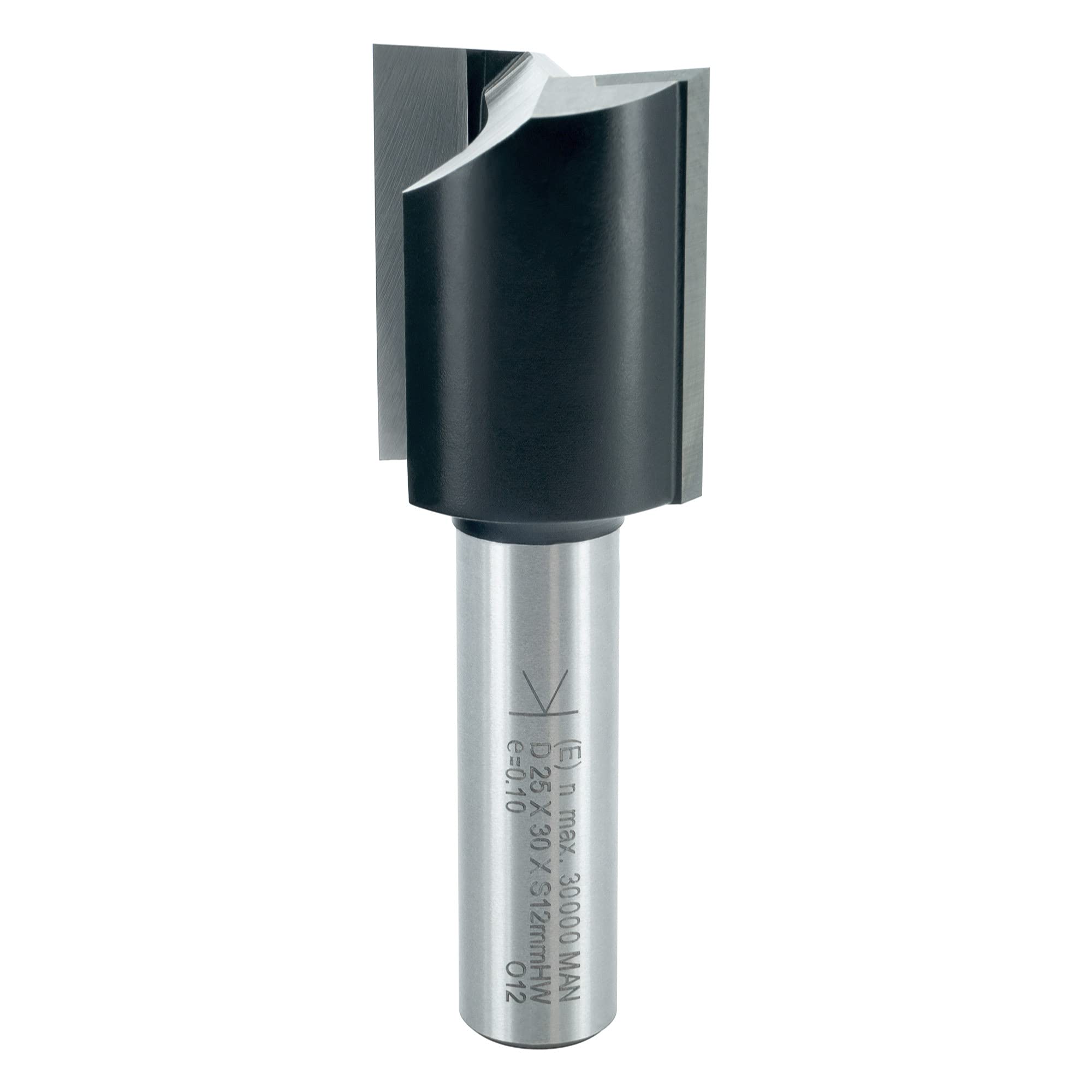 ENT 10573 Straight Cutter Tungsten Carbide TC, Shank (S) 12 mm, Diameter (D) 25 mm, NL 30 mm, SL 40 mm, GL 70 mm