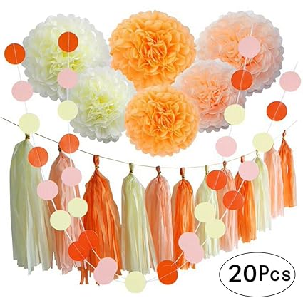 Buy Orange Fall Party Hanging Decorations Thanksgiving Party