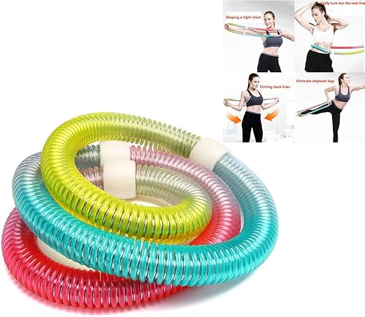 Hula Hoop, Soft Spring Hula Hoop para Adultos, Colorido Hula Hoop ...