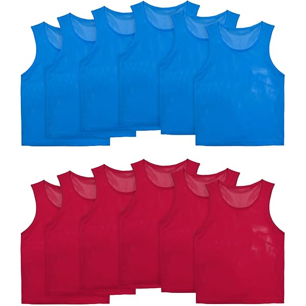 Amazon.com: Super Z Outlet 12 Pinnies Scrimmage Vests Team