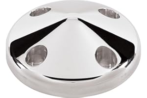 Billet Specialties 84220 Polished Long Water Pump Pulley Nose Cone for Small/Big Block Chevy