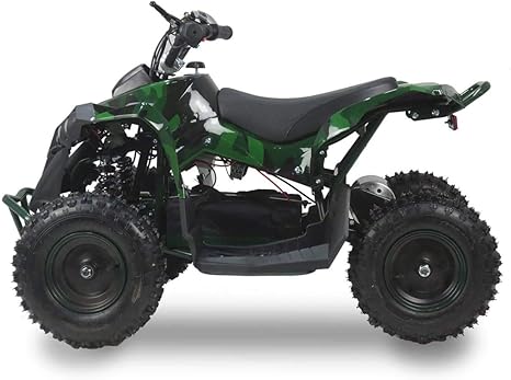 Download Amazon Com Syx Moto 800w 36v Bruiser Kids Mini Atv Dirt Quad Electric Four Wheeled Off Road Vehicle 5 7 5 12 5mph With Reversing Switch 45 28 28 Green Camo Automotive