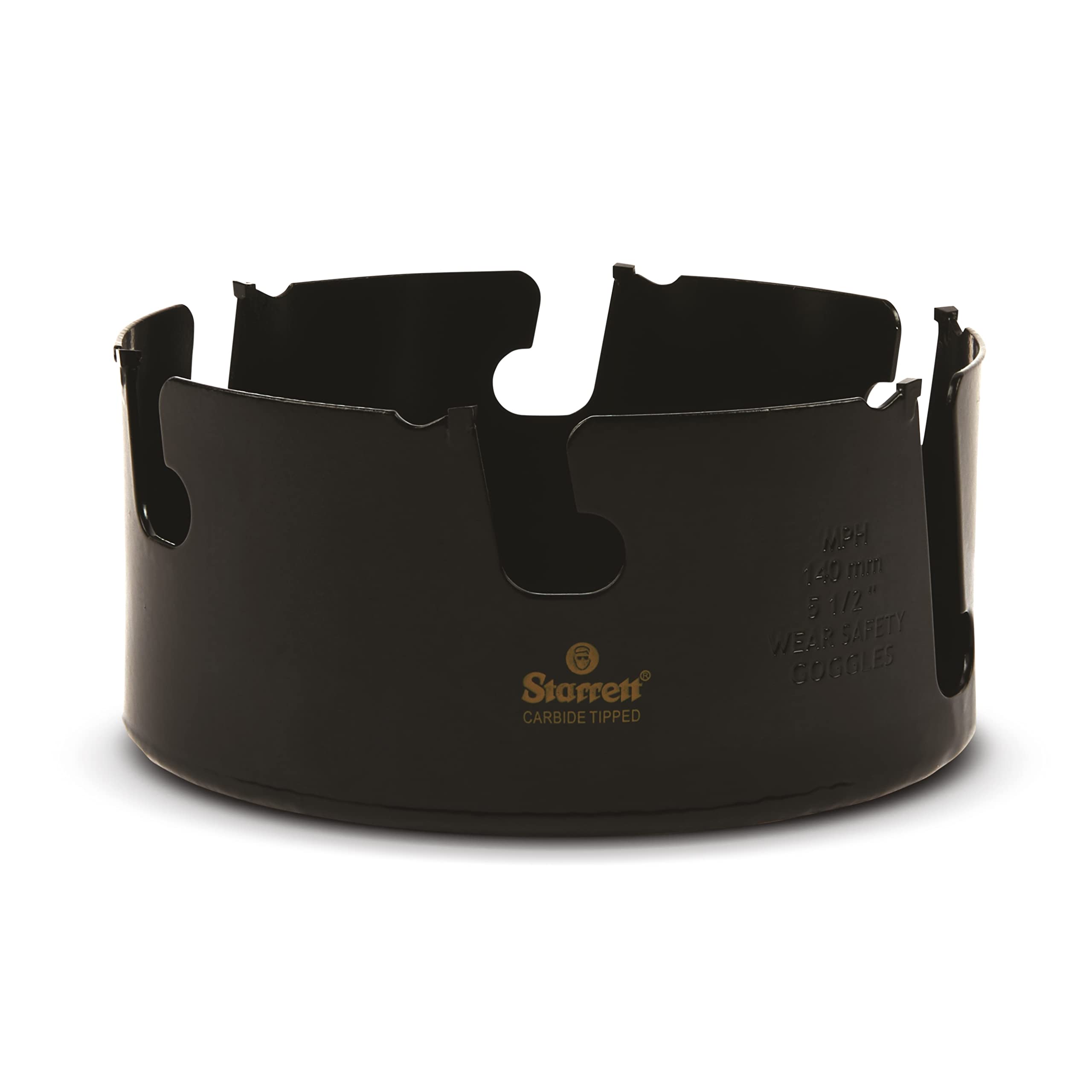 Starrett Tungsten Carbide Tipped Holesaw - MPH0512 Multi Purpose Cut TCT Hole Saw Cutter - For Wood MDF Plastics Ceramic Wall Tiles - 140mm