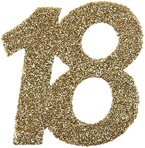 Download SANTEX 4604-18, Sachet de 6 confettis 6x5cm anniversaire, Or pailleté 18 ans PDF