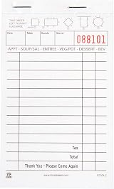 Royal White 2 Part Carbonless Order Pads 10 Books Restaurant Staff Communication view 1