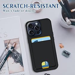 Petocase for iPhone 15 Pro Wallet Case Card Holder