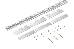 Acepunch Strip Curtain Hardware PVC Universal Mount Hanger Easy to Install Precision Mounting Brackets for Plastic Vinyl Strips - 4.43FT AP1450