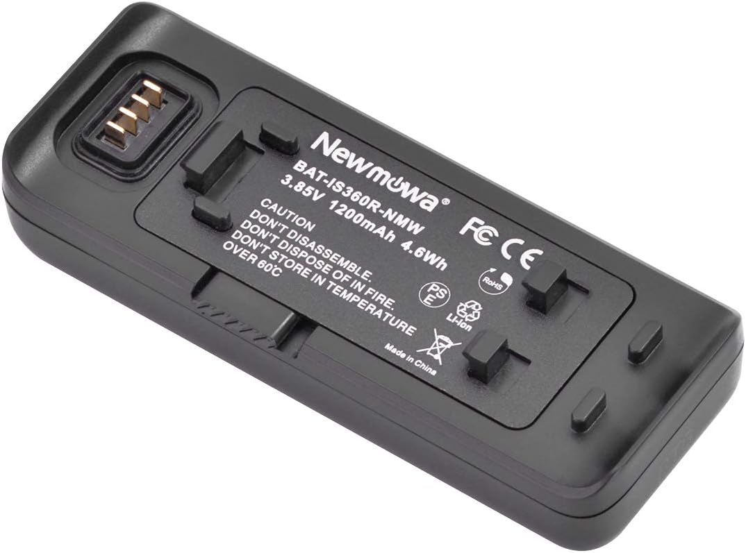 Newmowa Rechargeable Replacement Li-ion Battery for Insta 360 ONE R, Insta360 ONE RS, Red
