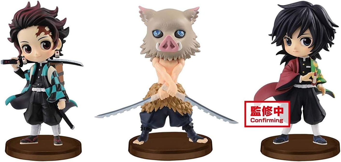 Amazon Com Banpresto Kimetsu No Yaiba Q Posket Petit Vol 2 Figure Figurine 7cm 3set Anime Kitchen Dining