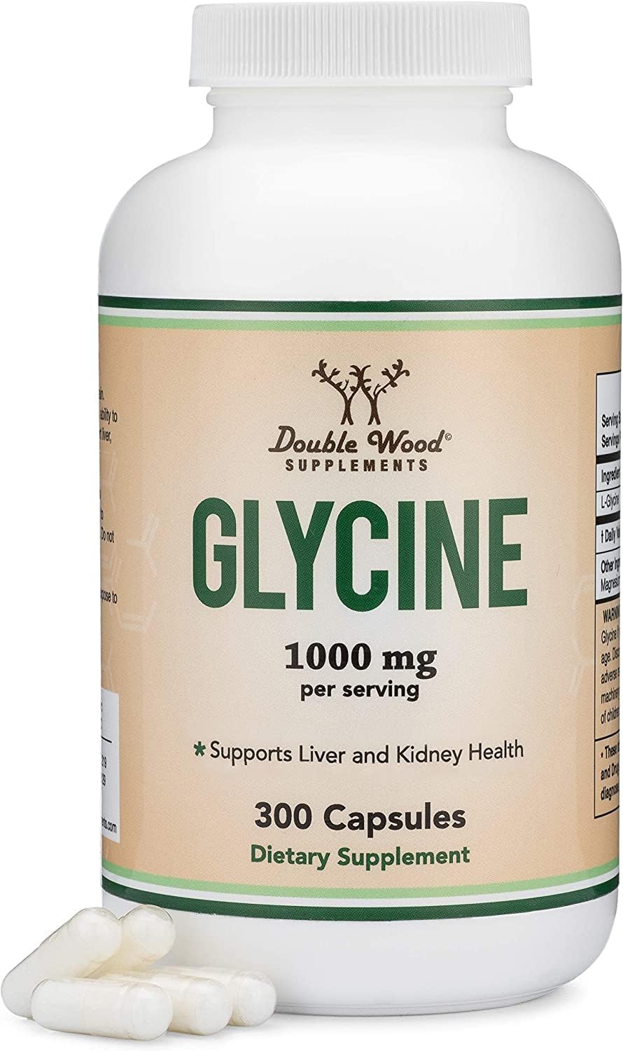 Glycine Supplement | 300 Glycine Capsules | Manufactured in The USA