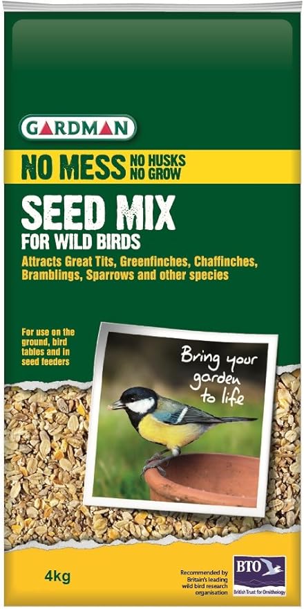 Gardman 4kg No Mess Seed Mix Amazon Co Uk Garden Outdoors