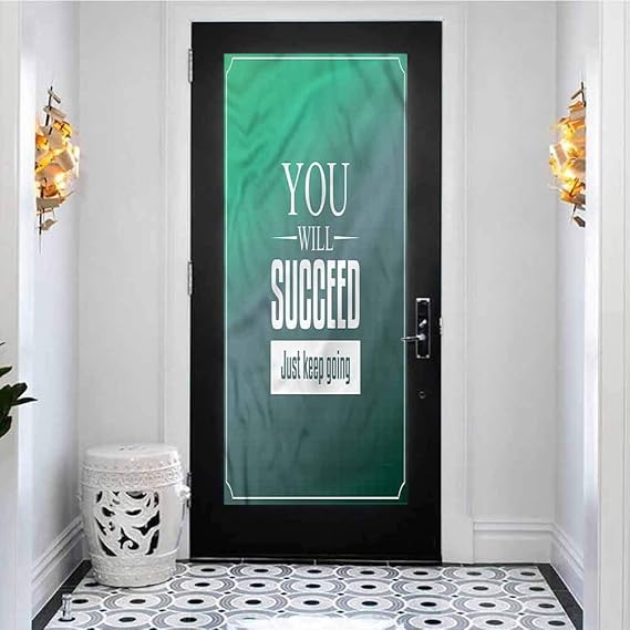DIY Vinyl Removable Door Sticker Decal PVC Self Adhesive, Motivational