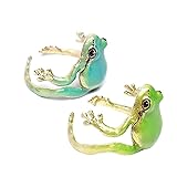 ULLKEL Tree Frog Ring for Women Cute Frog Rings