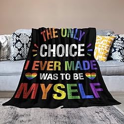 LGBT Blanket Gay Pride Throw Rainbow LGBT Colorful