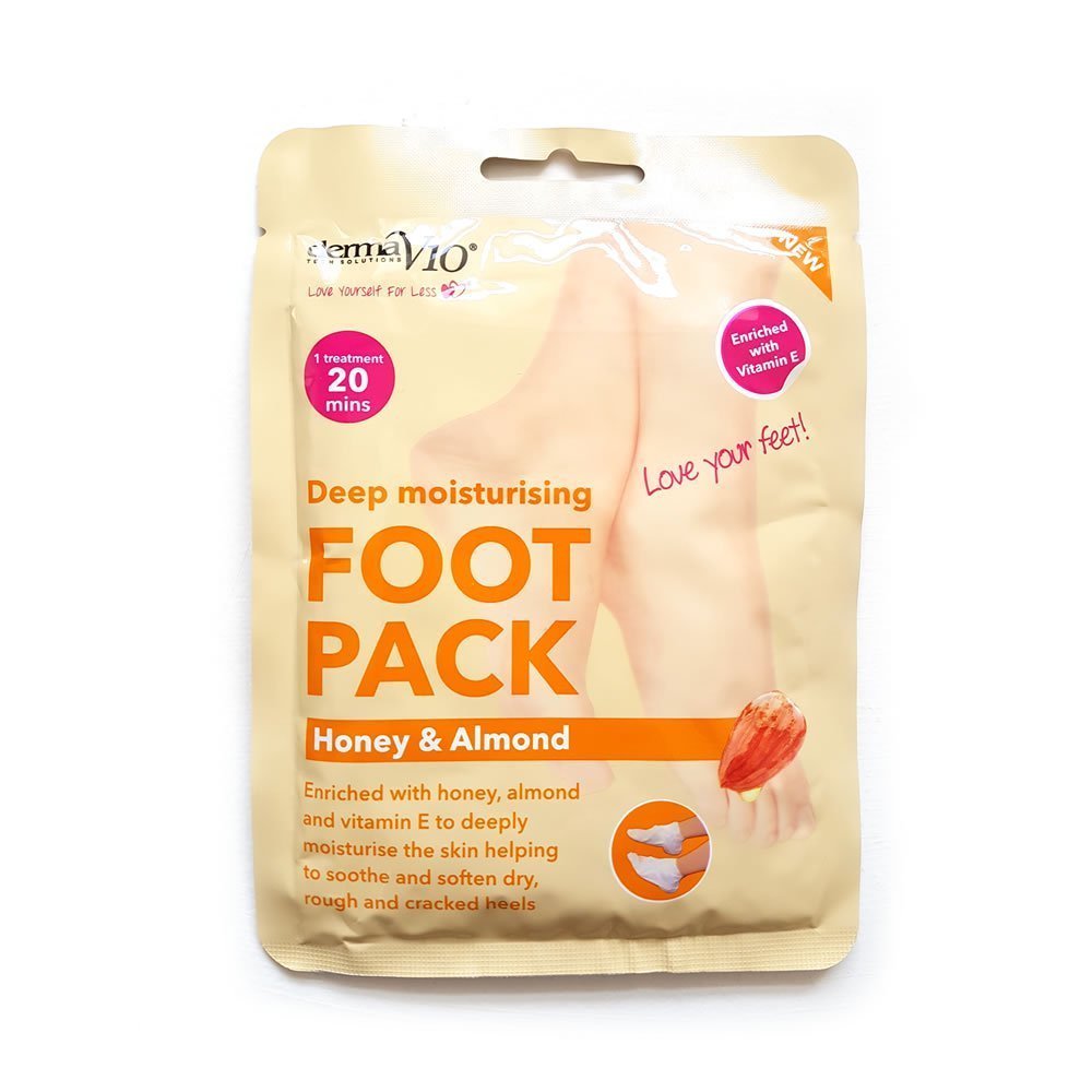 Derma V10 Moisturising Foot Pack Honey
