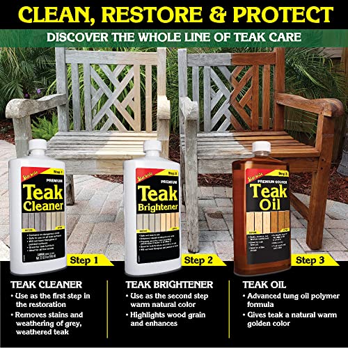 STAR BRITE Premium Teak Cleaner Restore, Renew & Refresh Old
