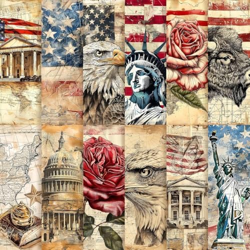 America 250 – Creative Scrapbook Collection: Frames, Labels