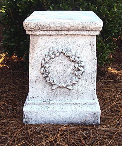 Wreath Garden Pedestal 18”H