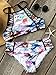 CUPSHE Women's Colorful Printing Halter Tank Padding Bikini Set, L